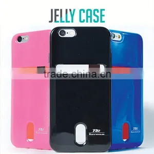 Roarkorea Card Pocket Jelly Case For Galaxy S6,Ultra Slim Soft Tpu Jelly Case Mobile Phone Accessories thumbnail-1