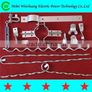 High Quality Galvanized Transmission Line Hardware Pole Clamp for Electric Line Fitting thumbnail-1
