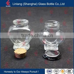 Clear Wholesale Finely Processed Heart Shape Storage Jar thumbnail-2