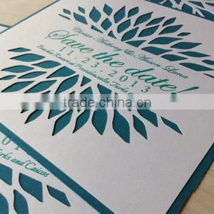 Laser Cutting Save the Date - Flower Save The Date for Wedding Invitation thumbnail-1