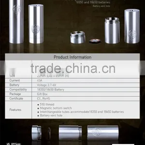 Best Mechanical Mod US Design Mod High Performance Wholesale Price Hot New Products thumbnail-5