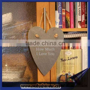 Hot-sale Natural Slate Stone Art Crafts Slate Decorative Memo Board thumbnail-3
