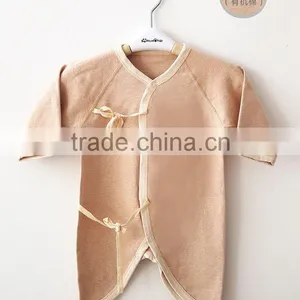 Organic Cotton Baby Suit Sleep Romper Suit Long Sleeve Infant Underwear thumbnail-2