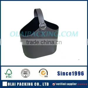 2015 Practical Leather Box for Hamper With Handle Hot Sale thumbnail-1