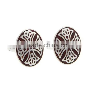 Fashion Jewelry Wholesale Wood Cufflinks for Men thumbnail-5