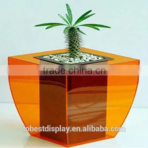 Exquisite Design Clear Acrylic Flower Pots Shenzhen Factory thumbnail-1