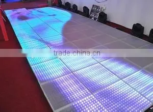 2016 China Cheap Beam Effect DMX 1*1m 3D LED Dance Floor Tile Stage Lighting For Sale Christmas Decorative DJ Disco Party thumbnail-2