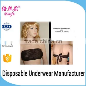 China Factory Hot Selling Adult Women Nonwoven Bra/ Women Hot Sexy Bra Images for Spa thumbnail-1