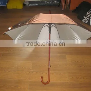 Good UV Protection, 190T Polyester With Silver Coating, Straight Sun and Rain Umbrellas thumbnail-1