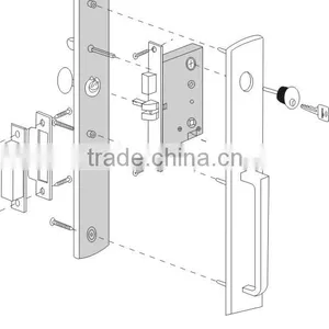 2016 New Design Europeanism Security Mortise Lock Handleset Lock Series thumbnail-3