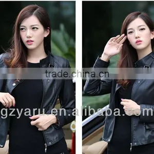 Cheap Leather Jackets Woman Winter thumbnail-1