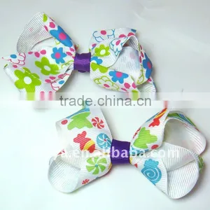 Novelty Printing Hair Bow MY1-4 thumbnail-1