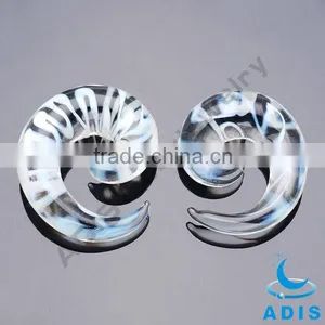 Glass Ear Spiral, Ear Piercing Expander thumbnail-1