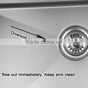 High Quality Save Room Handmade Double Bowl Deep Stainless Steel Kitcen Sink Cabinet -- R15-3118 thumbnail-2