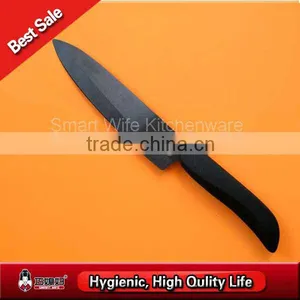 Black Chef Ceramic Knife With 6" Inch Blade thumbnail-1
