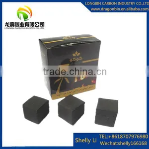 Long Burning Time Grade One Quality Shisha Application Cube Size 25*25*25mm Natural Coco Coal thumbnail-1