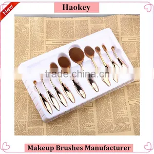 Haokey 10pcs Toothbrush Makeup Brush Set Use for BB Cream Foundation,lip,eyeshadow,eyebrow Quality Choice thumbnail-3