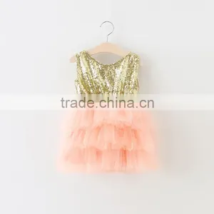 Children Thanksgiving Day Cotton Dress Fox Designs Turkey Pattern Boutique Kids Dresses Hand Made Baby Girl thumbnail-2