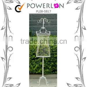 European Style Furniture Wrought Iron Coat Rack, Special Designed Living Room Clothes and Hats Stand thumbnail-3