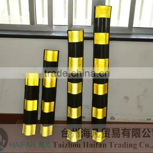 High Strength Round Corner Guard With Yellow Stripe/ Rubber Column Protector/reflective Wall Corner Guard for Parking thumbnail-5