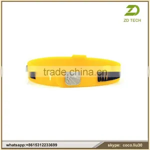 Factory Directly Custom Hole Adjustable Silicone Bracelet / Wristband / Rubber Band With Metal Buckle ZDS2021 Quality Choice thumbnail-1