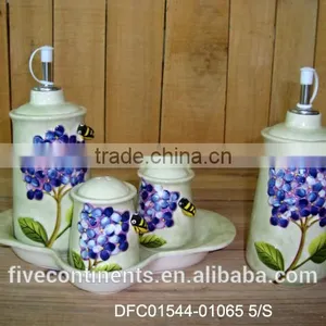 Ceramic Porcelain Condiment Set thumbnail-1