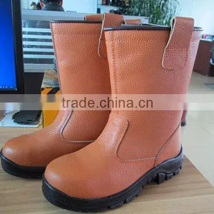 Safety Footwear Manufacture Cowskin Leather Winter Safety Boots Military Safety Boots thumbnail-1