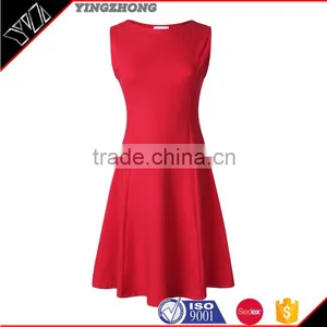 The New Literary Version Round Collar Elegant Sleeveless Dress Skirt thumbnail-5