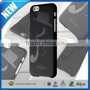 C&T Black Hat Music Customized Oem Hard Case for Iphone 6 Back Cover Quality Choice thumbnail-1