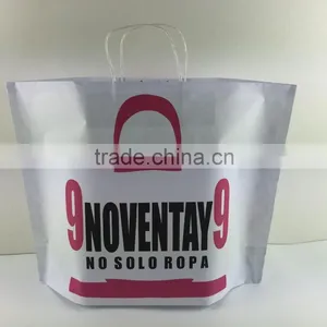 2016 New White Kraft Paper Bag With Twisted Handles thumbnail-1