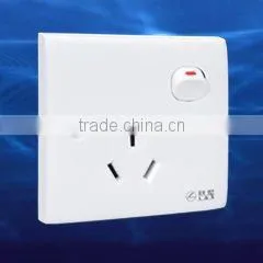 10A 250V, Single 3 Pin Power Socket With Switch thumbnail-1
