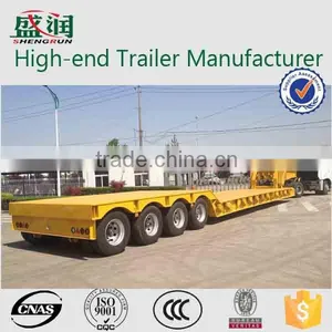 50T Low Bed Semi Trailers With Low Loader Low Price for Hot Sale thumbnail-4