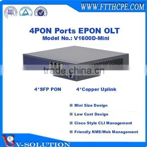 Mini Size 4PON EPON OLT Optical Line Terminal With Friendly NMS/Web Management and Cisco Style CLI Interface thumbnail-3
