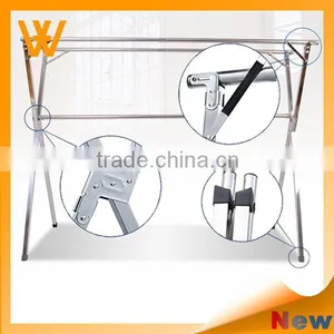 Vertical Telescopic X Type Stainless Steel Clothes Rack for Hanging Clothes thumbnail-4