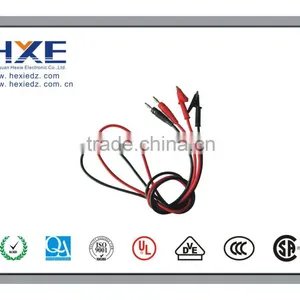 Red Black Alligator Clip to B Type Banana Plug Silicone Lead Test Cable High Voltage thumbnail-1
