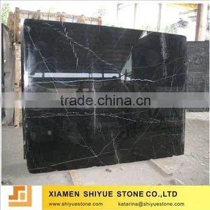 Polished Nero Marquina Black Marble Stone thumbnail-1