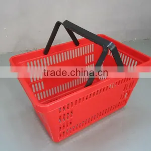 Supermarket Square Style Shopping Baskets RH-BPH21-1 For Supermarket Shopping Basket With Double Handles thumbnail-3
