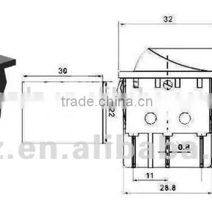 16A 250V Twin Unit Rocker Switch With Light,rocker Switch Mini Switch On-off Switch for Electrical Products With Certificate thumbnail-4