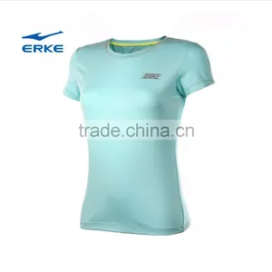 ERKE Wholesale Brand Round Neck Blank Quick Dry Short Sleeve Womens Polyester t Shirt thumbnail-2