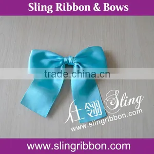 Factory High Quality Wholesale Blue Satin Ribbon Flowers thumbnail-1