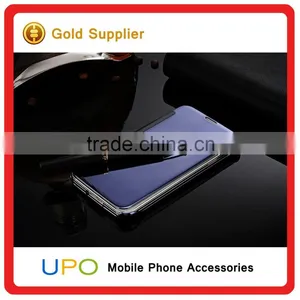 [UPO] Luxury Interactive Clear View Smart Mirror Flip Cover Mobile Phone Case for Samsung Galaxy S5 thumbnail-4
