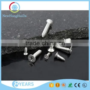 China Supplier 304 Stainless Steel Flat Head Cross Recessed Tapping Screw thumbnail-3