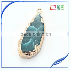 Sell Hot Natural Stone Pendant Jewelry Agate Druzy Pendant Natural Gemstone Pendant thumbnail-3