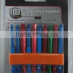 10pcs 3" Colored Power Bit Set thumbnail-1