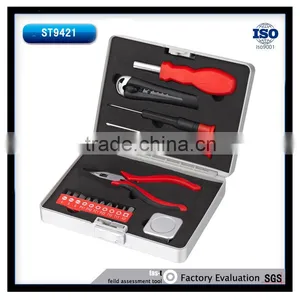 17PCS Bit Holder Unility Knife Precision Screwdriver 4.5'' Long Nose Plier 1m Measure Tape thumbnail-1