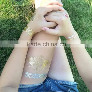 Sexy Temporary Inspired Metallic Jewelry Tattoo thumbnail-2