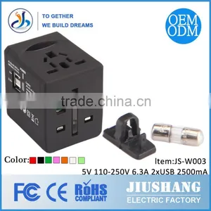 Promotional International Power Travel Adaptor With Usb Port Electric Travel Adapter thumbnail-2