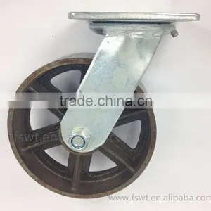 5 Inch Heavy Duty Cast Iron Swivel Furniture Caster thumbnail-1