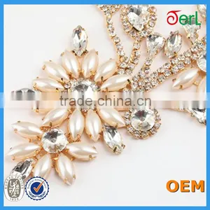 New Design! Rhinestone Memorial Crystal Personalized Ornaments for Wedding Dresses thumbnail-2