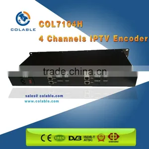 4 Channel Iptv Encoder,hd mi to Iptv Encoder,iptv Streaming Encoder H.264 COL7104H thumbnail-1